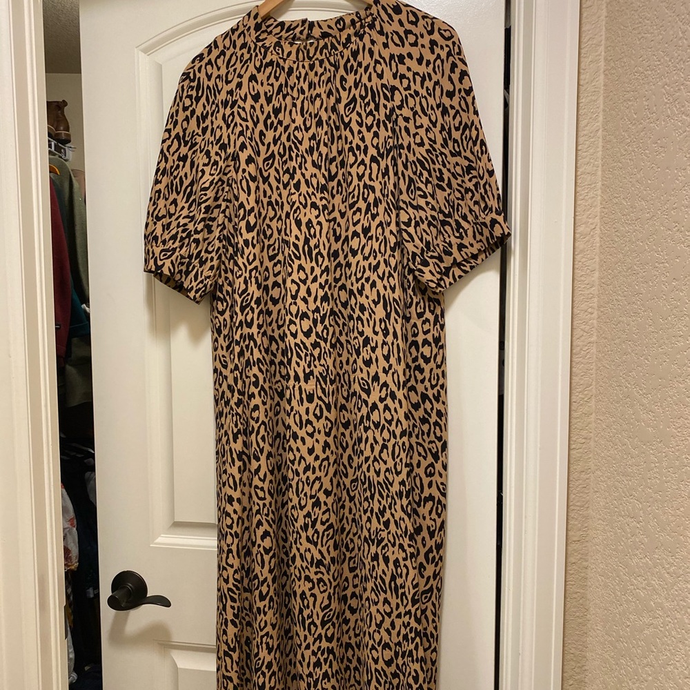 Anthropologie Cheetah Dress
